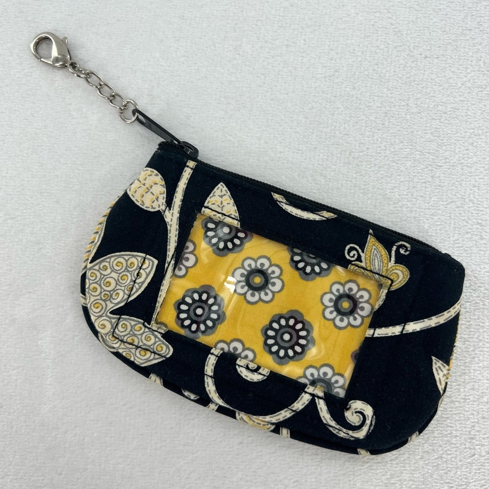 Vera Bradley Yellow Bird Clip Zip ID